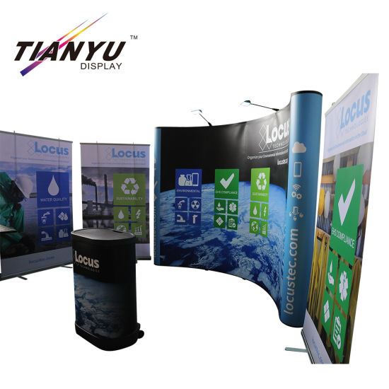 Pop-up-Display Stoff Pop Up Stand Ausstellung Wand Banner Messe Hintergrund Stand