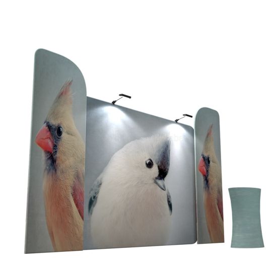 Fabrik 3D Booth Serie Spannungs-Gewebe-Hintergrund-Ausstellungsstand für Werbung