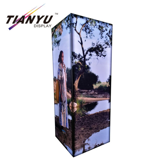 Tragbare Aluminium Customized Cube Light Box Display für Messestand