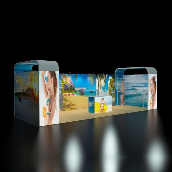 Wiederverwendbare Günstige Kleine Messestände für Stand-Anzeige