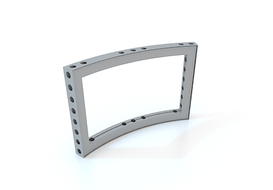 M-Serie eloxiertes Aluminium Gebogene Rahmen