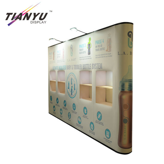 Heat Transfer Printing Tension Fabric Pop Up Display Tragbare Hintergrund Stand