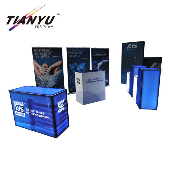 Quick Installation Aluminium Stoff Standard-Ausstellung Display System Messestand 10X10