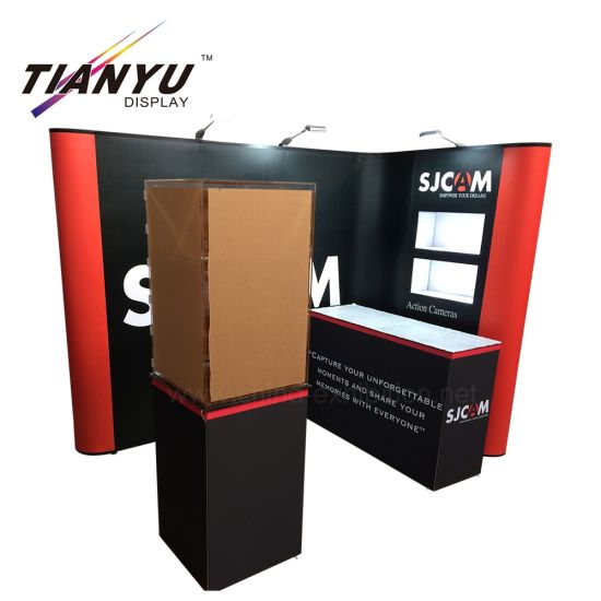3X3 tragbaren L-Form-Wand Aluminium Gerade Banner Ereignis Einstellbare Pop Up