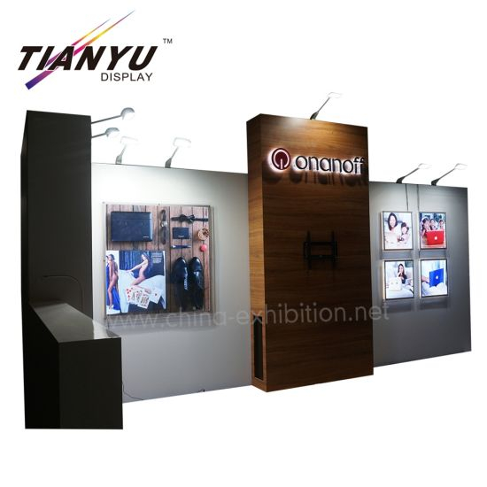 3 x 6 m Shell Scheme Messestand mit TV Screen Stand Ausstellung