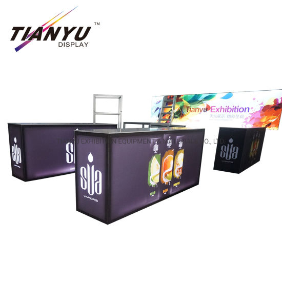 China Hersteller Werbung Ausrüstung Bedruckt Custom Tragbarer Messe-Display 10X20 Messe-Display Stand