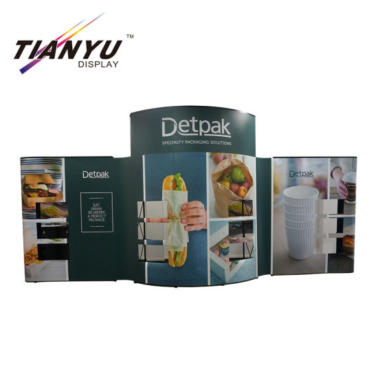 Free Design Beliebte Messe-Display, Pop Up Display, Corved Pop Up Stand