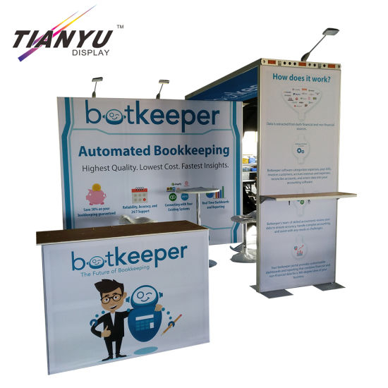 Einzigartige Design-Spannungs-Gewebe-Messe der Maschine gewaschen Leichte High Quality Expo Messestand