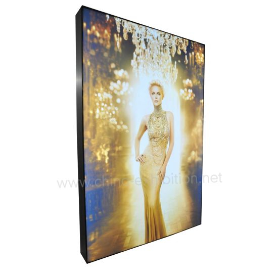 Rabatt Markenshop Backlit Frameless LED Wand befestigter Werbung Light Box