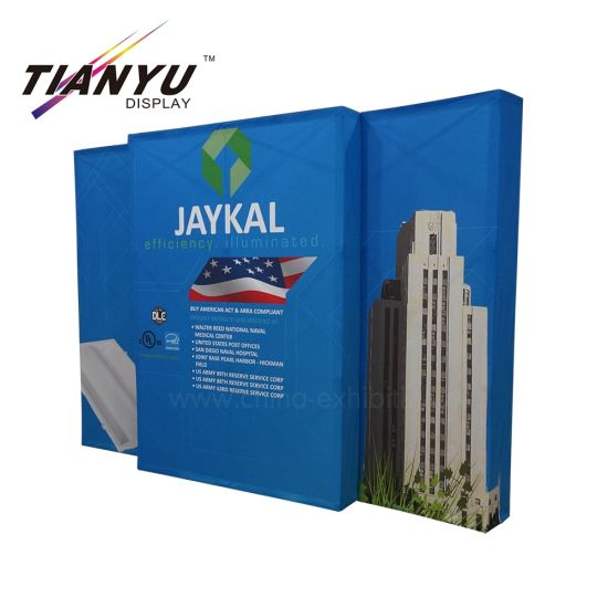 Individueller Druck Ständer Exhibit Stoff Pop Up Display Wand