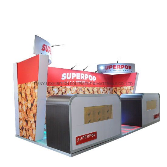 Quick Setup Benutzerdefinierte Modular Design Aluminium 3X6 Messestand Tragbare 10X20 Messestand anzeigen