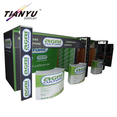 Werbung Spannungs-Gewebe-Alurahmen Customized tragbarer Messestand