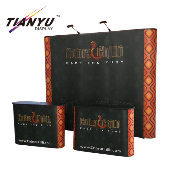 Folding Werbung Horizontal China Fabric Pop Up Banner Kulisse Ausstellungsstand Messestand