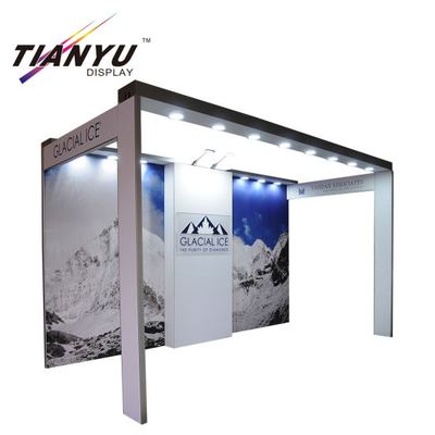 Gedruckt Spannungs-Gewebe-Hintergrund Stand Individuellen Messestand Design anzeigen 10X10 für Messestand