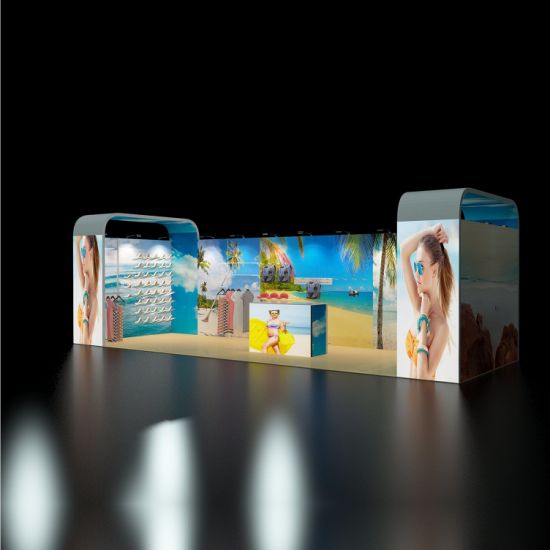 Wiederverwendbare Günstige Kleine Messestände für Stand-Anzeige