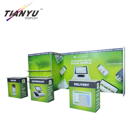 Guangdong Lieferant Aluminium Extrusion Messestand 3X3 mit PVC-Verkleidung